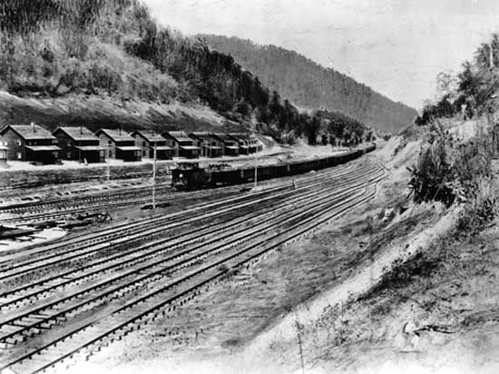 company-owned coal miner homes, Holden, West Virginia, 1920s