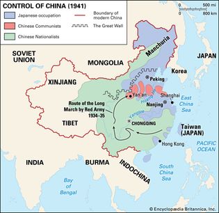 Pacific War: Japanese-controlled areas of China