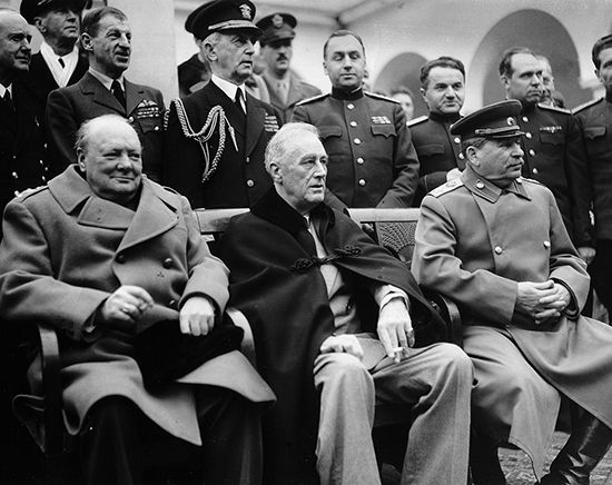 Churchill, Roosevelt, and Stalin