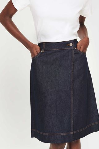 Aligne Hazel Knee Length Denim Skirt