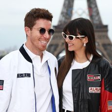 Shaun White and Nina Dobrev at the Paris Olympics