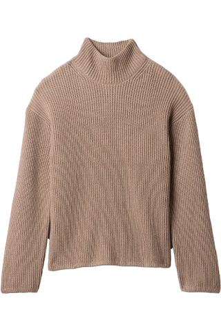 Gap Oversized Split-Hem Mockneck Sweater