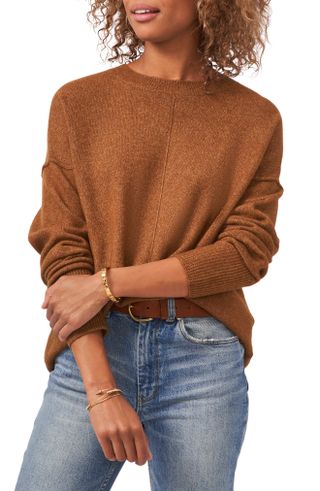 Vince Camuto, Exposed Seam Crewneck Sweater