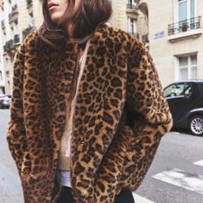 Zara leopard-print coat