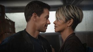 Mark Wahlberg and Halle Berry smile in each others faces as they get close in The Union.