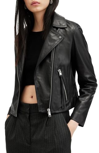 Dalby Leather Biker Jacket