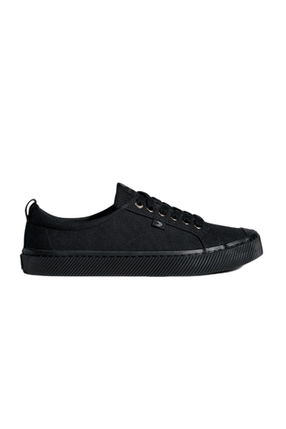 Cariuma All Black Canvas Sneaker on a white background