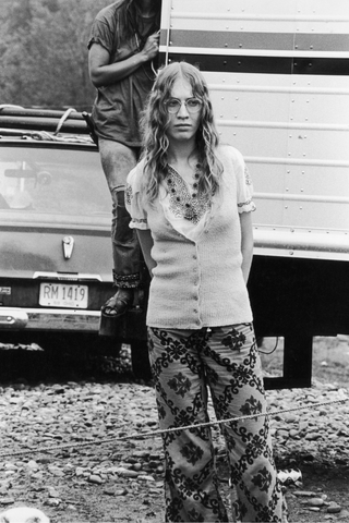 Fans at the Woodstock Music Festival, Bethel, New York, 15th-17th August 1969.