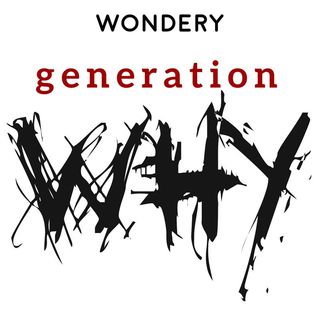 generation why podcast cover art with why written in intense scratches