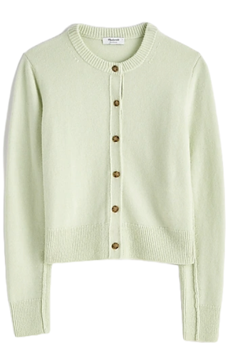 Madewell Cashmere Button-Front Cardigan Sweater (Was $178) 