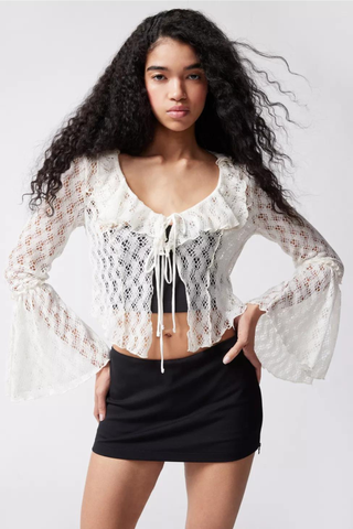 relaxed open crochet top