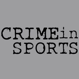 crime in sports podcast cover image of the words in type writer font