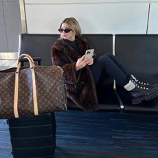 Influencer Kit Keenan at the airport