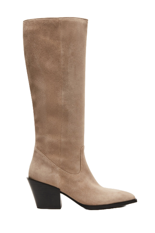 Steve Madden Tara Taupe Suede Boots