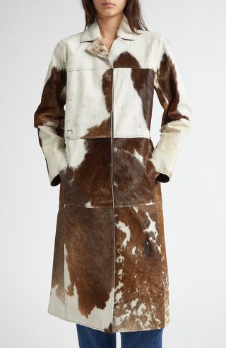 Gio Genuine Calf Hair Coat