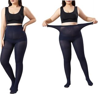 MOOCHI, Opaque Tights in Navy