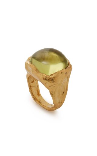 Boya Quartz 18k Gold-Plated Ring