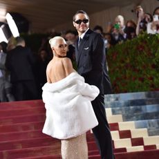 kim kardashian and pete davidson at the met gala