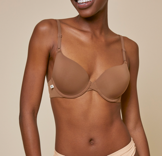 Base T-Shirt Bra - Brown — Brown / 32 / a