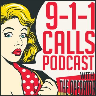 cover image of the 911 calls podcast art with a 50s comic looking woman on the phone