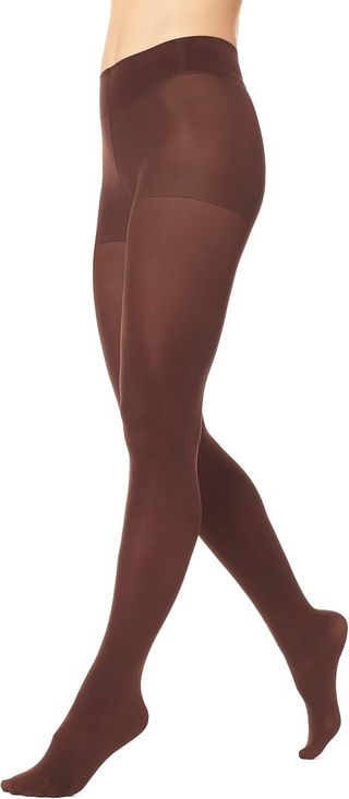 HUE, Super Opaque Tights With Control Top in Espresso