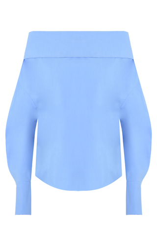 Emilio Pucci + Off The Shoulder Top Sky Blue