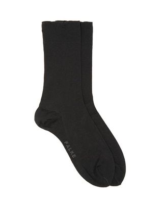 Falke + Logo-Jacquard Cotton-Blend Socks