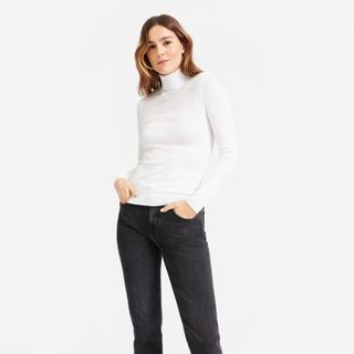 Everlane + The Pima Micro-Rib Turtleneck