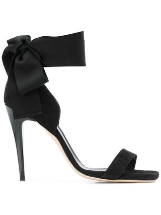 Lanvin + Tie Ankle Open Toe Heels