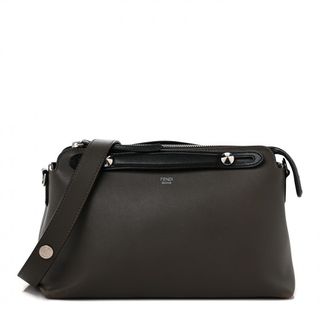 Fendi + Vitello Dolce 4 Color Medium by the Way Boston Bag Carbone Grigio Polvere Multicolor