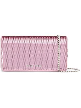 Miu Miu + Sequinned Cross Body Bag