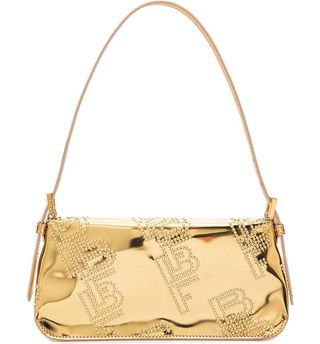 By Far + Dulce Stud Metallic Shoulder Bag