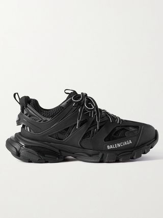 Balenciaga + Track Logo-Detailed Mesh and Rubber Sneakers