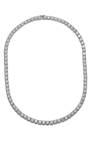 Genevive + Cubic Zirconia Tennis Necklace