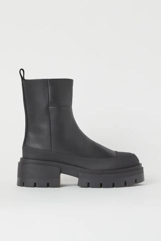 H&M + Chunky Leather Boots