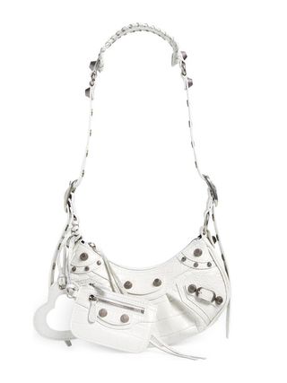 Balenciaga + Extra Small Le Cagole Metallic Calfskin Shoulder Bag