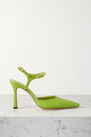 BY FAR x Mimi Cuttrell + Leather Pumps