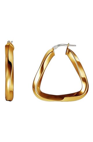 Awe Inspired + Twist Triangle Hoop Earrings