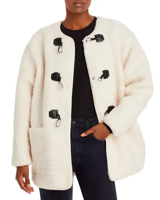 Avec Les Filles + Toggle Front Sherpa Jacket