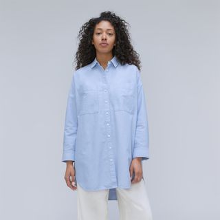 Everlane + The Way Long Oxford Shirt