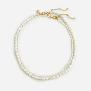 J.Crew + Double-strand Freshwater Pearl Necklace