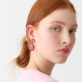 J.Crew + Sparkly Teardrop Earrings