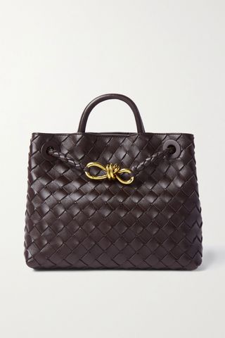 Bottega Veneta + Andiamo Small Intrecciato Leather Tote