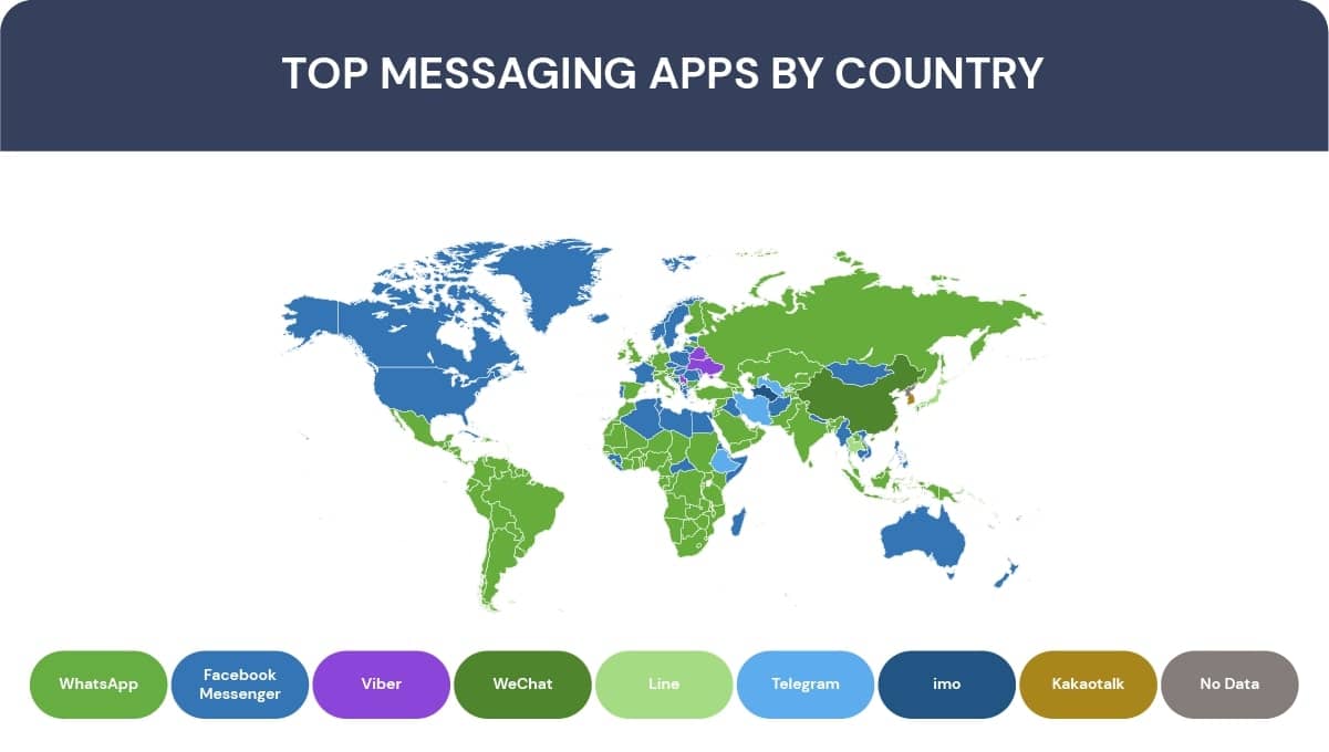 whatsapp usage regions