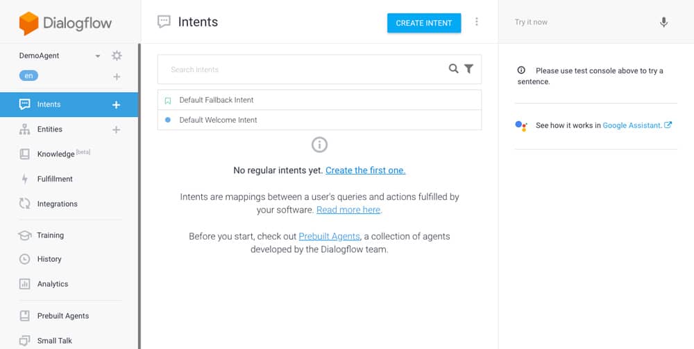 dialogflow platform