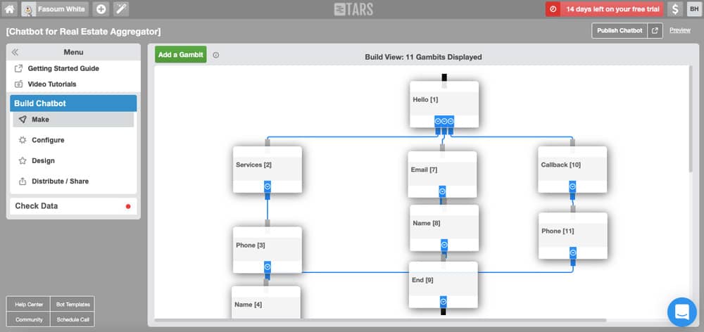 TARS bot builder