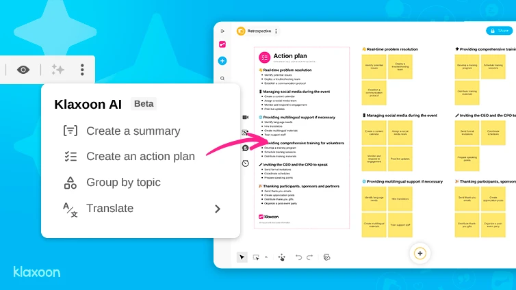 Artificial intelligence: New features available in your Klaxoon Boards