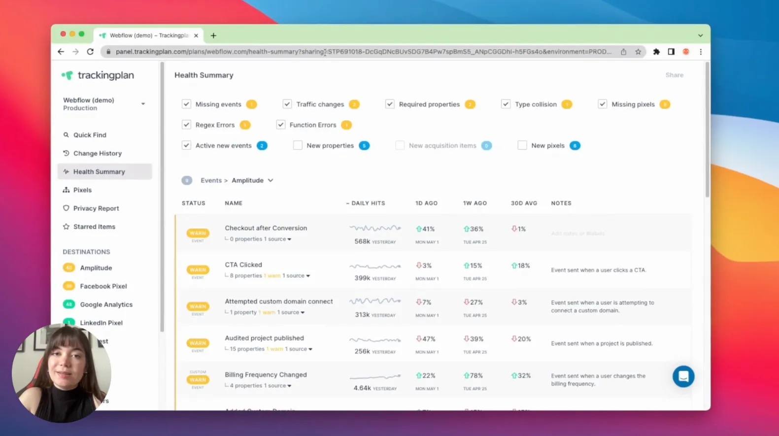 Video Power of Trackingplan