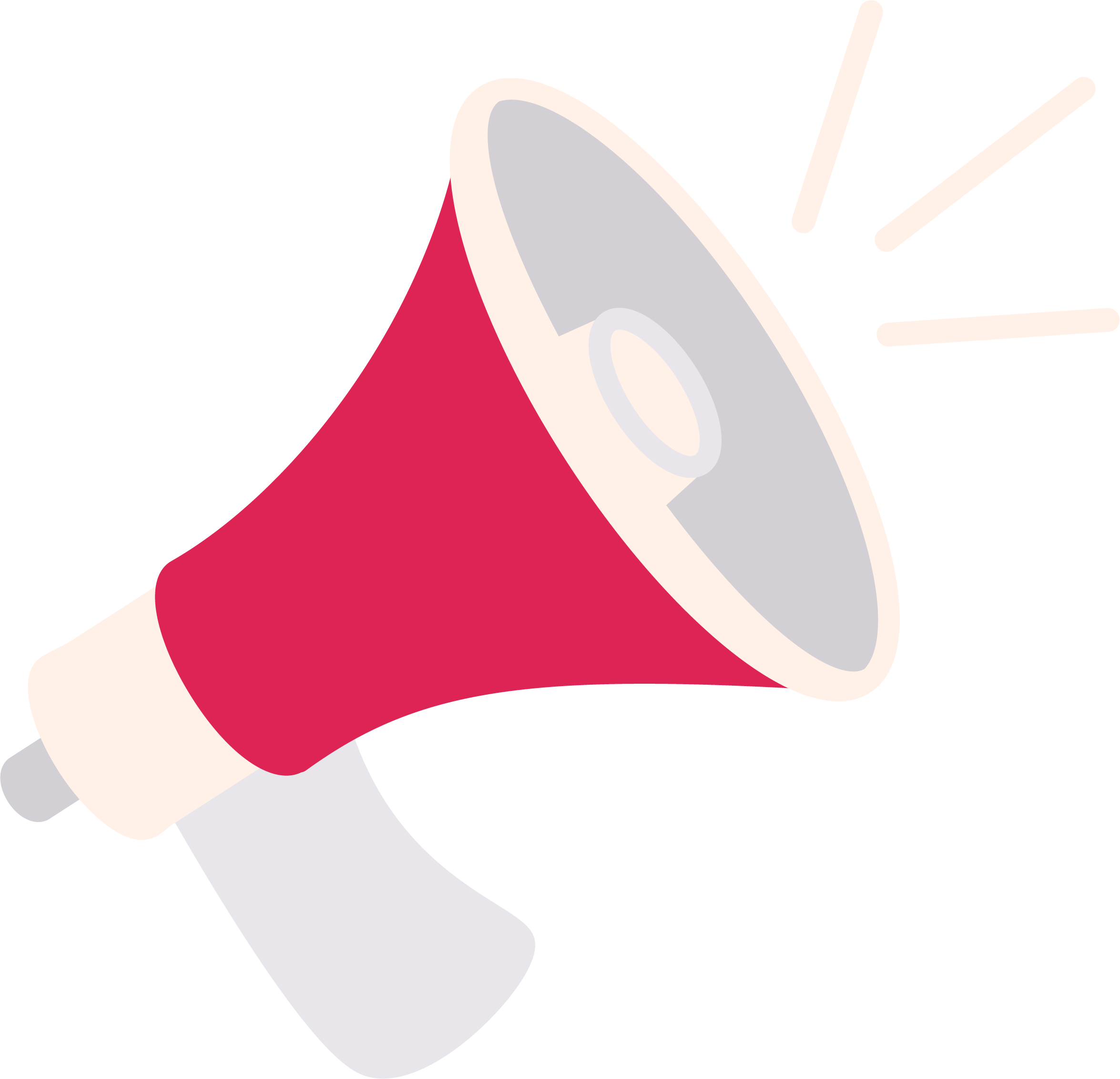 A megaphone serving as a link to Promotional Assets and Posters