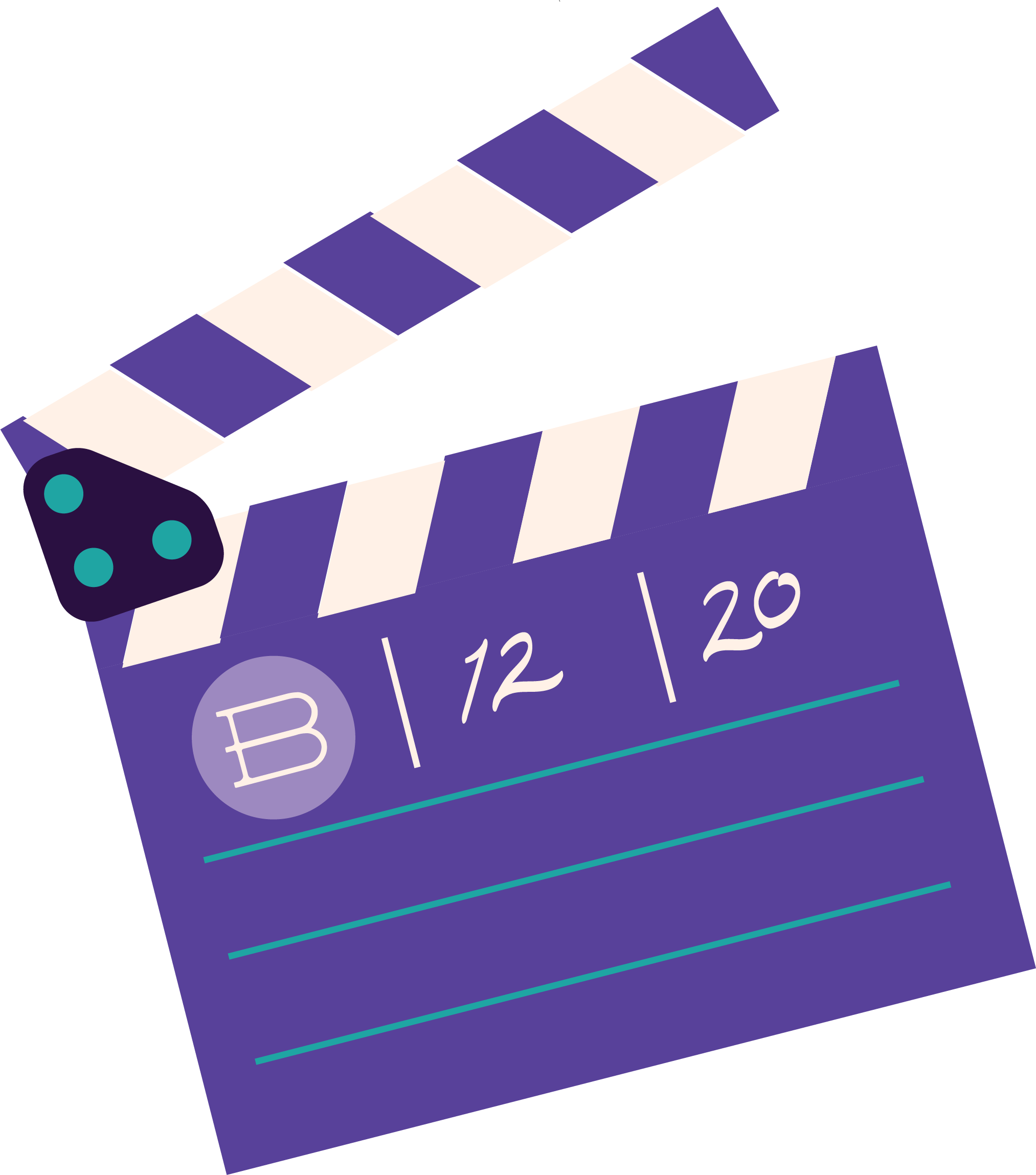 A Clapboard serving as a link to Videos for Booksellers